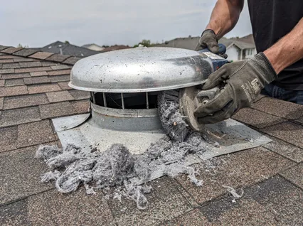 Cleaning Dryer Vent On Roof in Lakeland