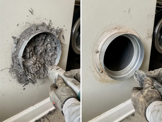 Professional clogged vent cleaning by Lakeland Dryer Vent Cleaning in Lakeland