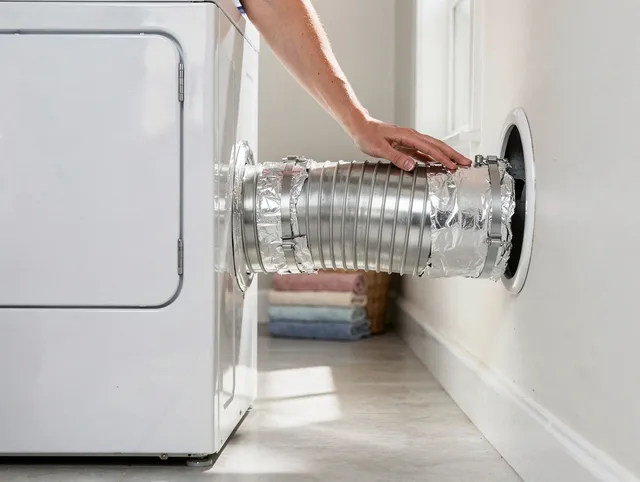 Professional dryer vent hose installation by Lakeland Dryer Vent Cleaning in Lakeland